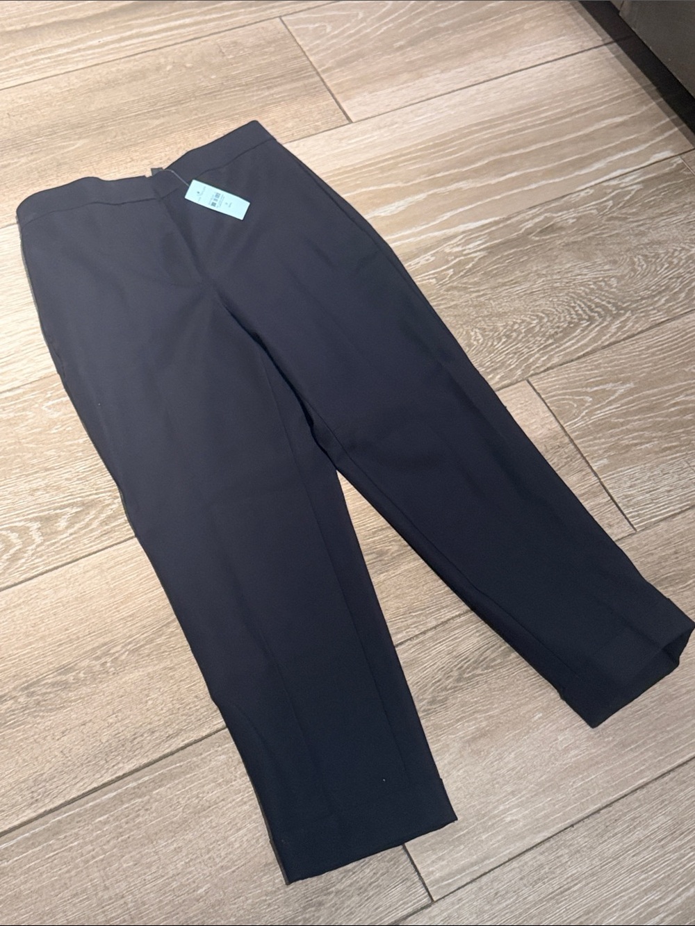 Ann Taylor Black Ankle-Length Cropped Dress Pants (SR)